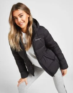 Champion Script Logo Padded Jacket -Nike || The North Face || Adidas Originals Shop jd 374892 f