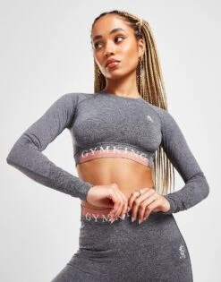 Gym King Seamless Long Sleeve Crop Top 9 Gym King Seamless Long Sleeve Crop Top -Nike || The North Face || Adidas Originals Shop jd 455229 c