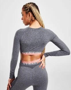 Gym King Seamless Long Sleeve Crop Top 10 Gym King Seamless Long Sleeve Crop Top -Nike || The North Face || Adidas Originals Shop jd 455229 d