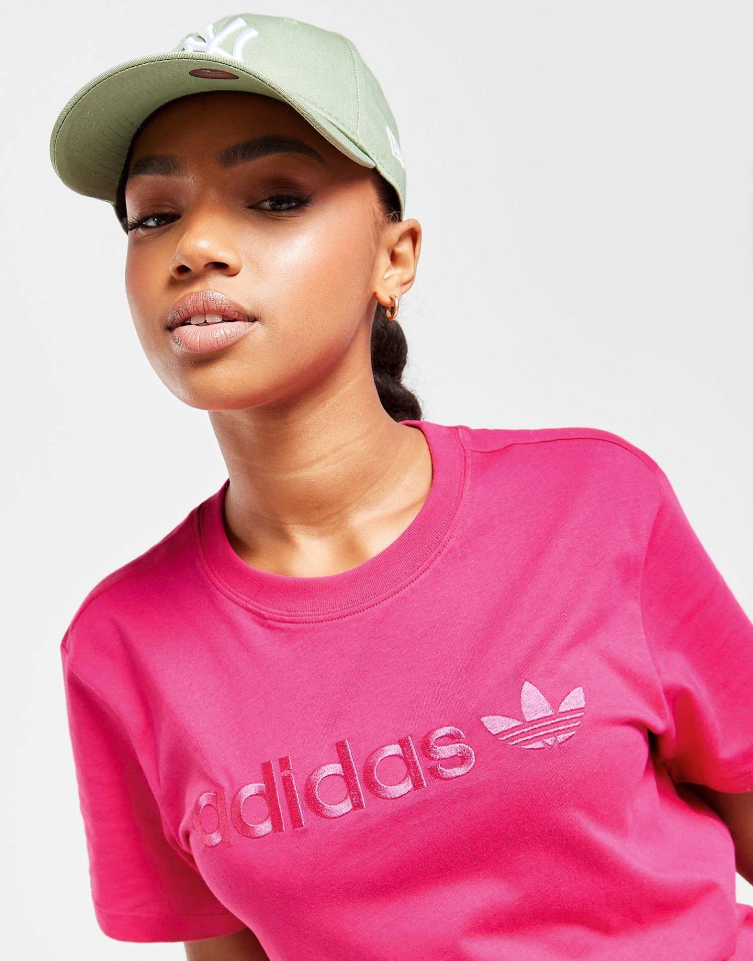 Adidas Originals Embroidered Boyfriend T-Shirt 3 Adidas Originals Embroidered Boyfriend T-Shirt - Image 2