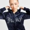 JUICY COUTURE Diamante Logo Full Zip Hoodie 1 JUICY COUTURE Diamante Logo Full Zip Hoodie -Nike || The North Face || Adidas Originals Shop jd 559028 a