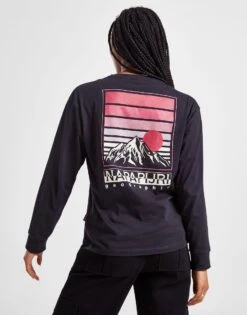 Napapijri Back Graphic Long Sleeve T-shirt -Nike || The North Face || Adidas Originals Shop jd 560207 c