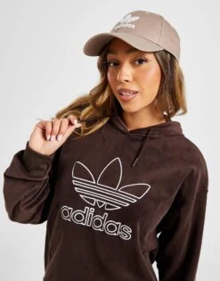 Adidas Originals Velour Trefoil Overhead Hoodie -Nike || The North Face || Adidas Originals Shop jd 595965 d