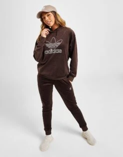 Adidas Originals Velour Trefoil Overhead Hoodie -Nike || The North Face || Adidas Originals Shop jd 595965 e