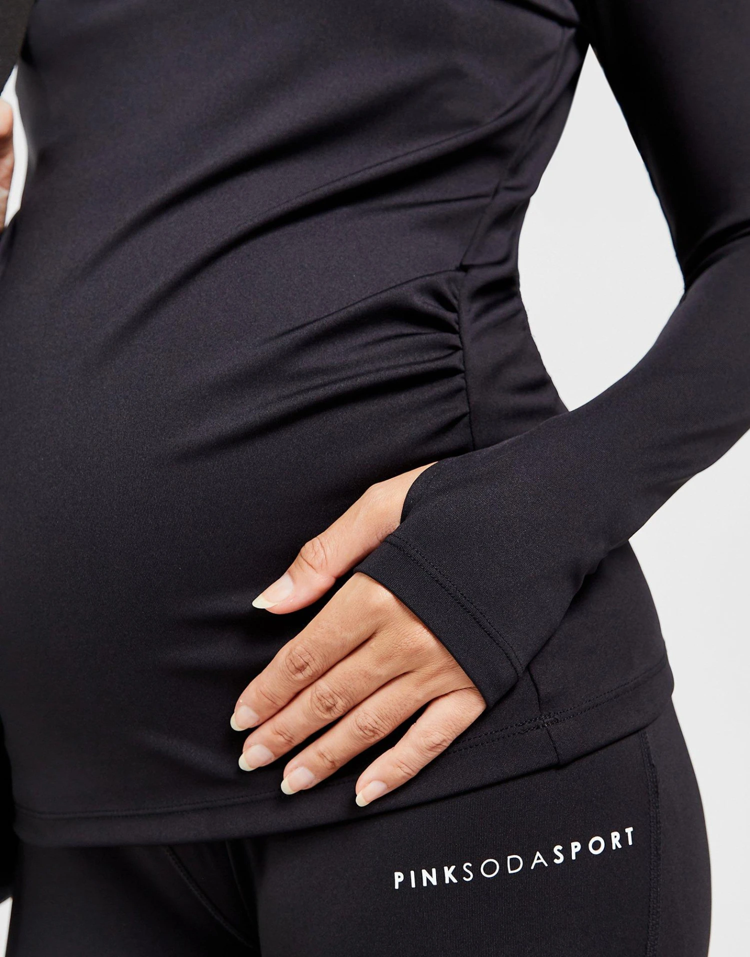 Pink Soda Sport Maternity Core 1/4 Zip Top 8 Pink Soda Sport Maternity Core 1/4 Zip Top - Image 6