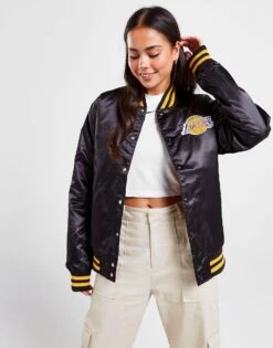 New Era NBA LA Lakers Satin Bomber Jacket -Nike || The North Face || Adidas Originals Shop jd 615609 d