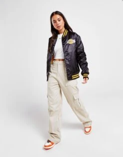 New Era NBA LA Lakers Satin Bomber Jacket -Nike || The North Face || Adidas Originals Shop jd 615609 e