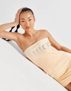 JUICY COUTURE Diamante Velour Bandeau Top