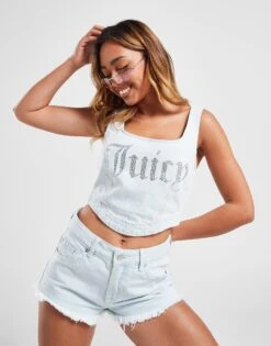 JUICY COUTURE Diamante Denim Tank Top 12 JUICY COUTURE Diamante Denim Tank Top -Nike || The North Face || Adidas Originals Shop jd 625423 e