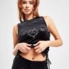 JUICY COUTURE Diamante Lattice Tank Top
