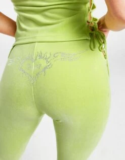 JUICY COUTURE Diamante Velour Lattice Pants -Nike || The North Face || Adidas Originals Shop jd 625434 c