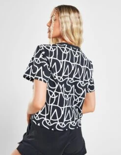 Adidas Originals All Over Print Logo Boyfriend T-Shirt -Nike || The North Face || Adidas Originals Shop jd 644369 c