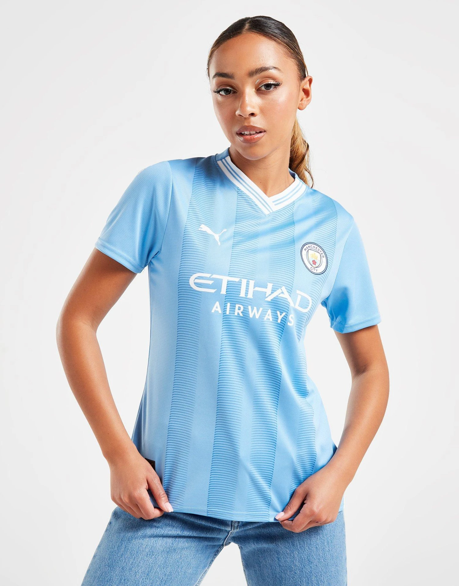 Puma Manchester City Fc 2023/24 Home Shirt Women's 4 Puma Manchester City Fc 2023/24 Home Shirt Women's - Image 2