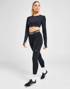 Nike Training Pro Long Sleeve Crop Top -Nike || The North Face || Adidas Originals Shop jd 668460 f